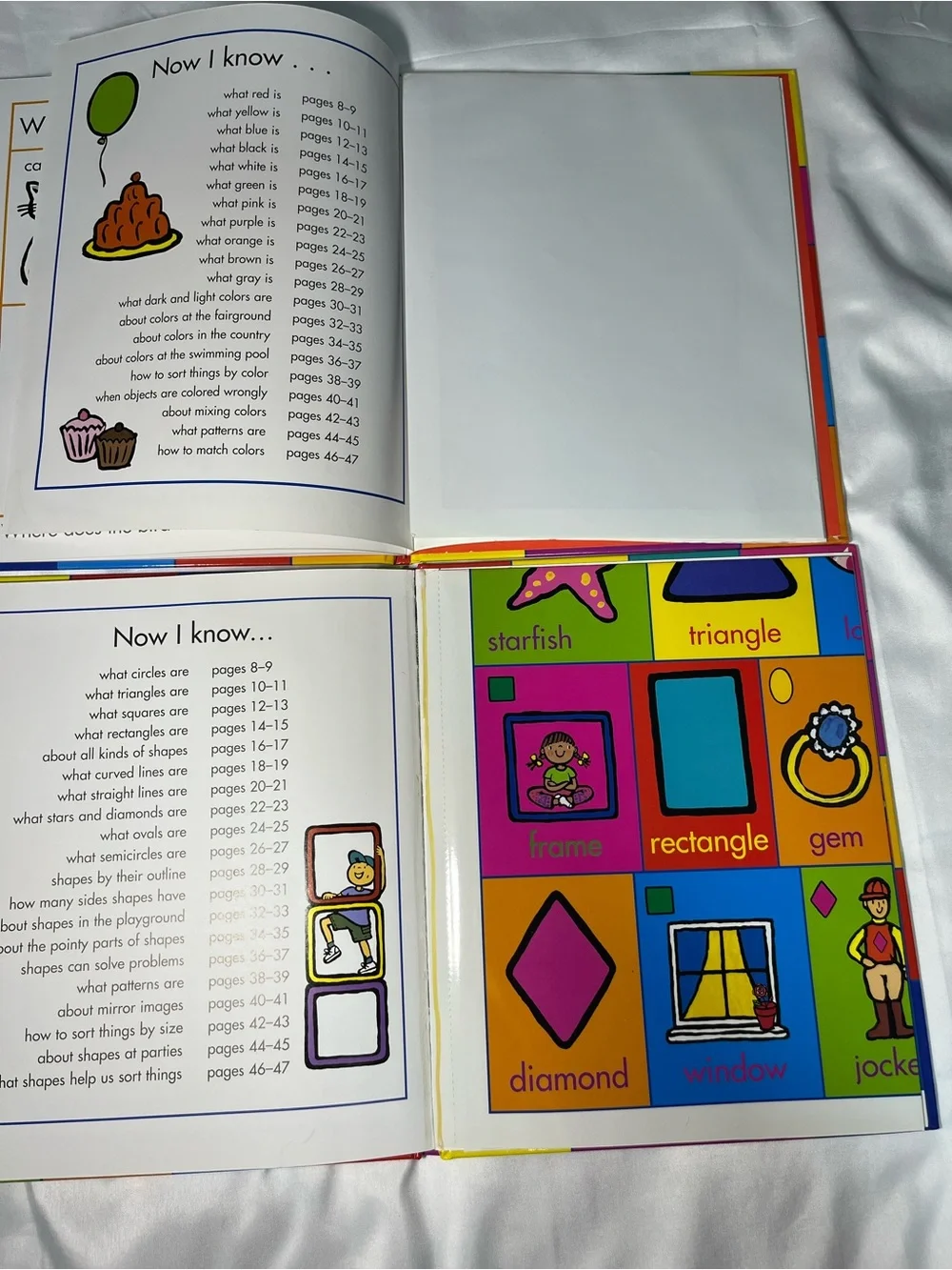 Vintage 2008 My Shape & Color Books Set Kids Educational Learning Preschool